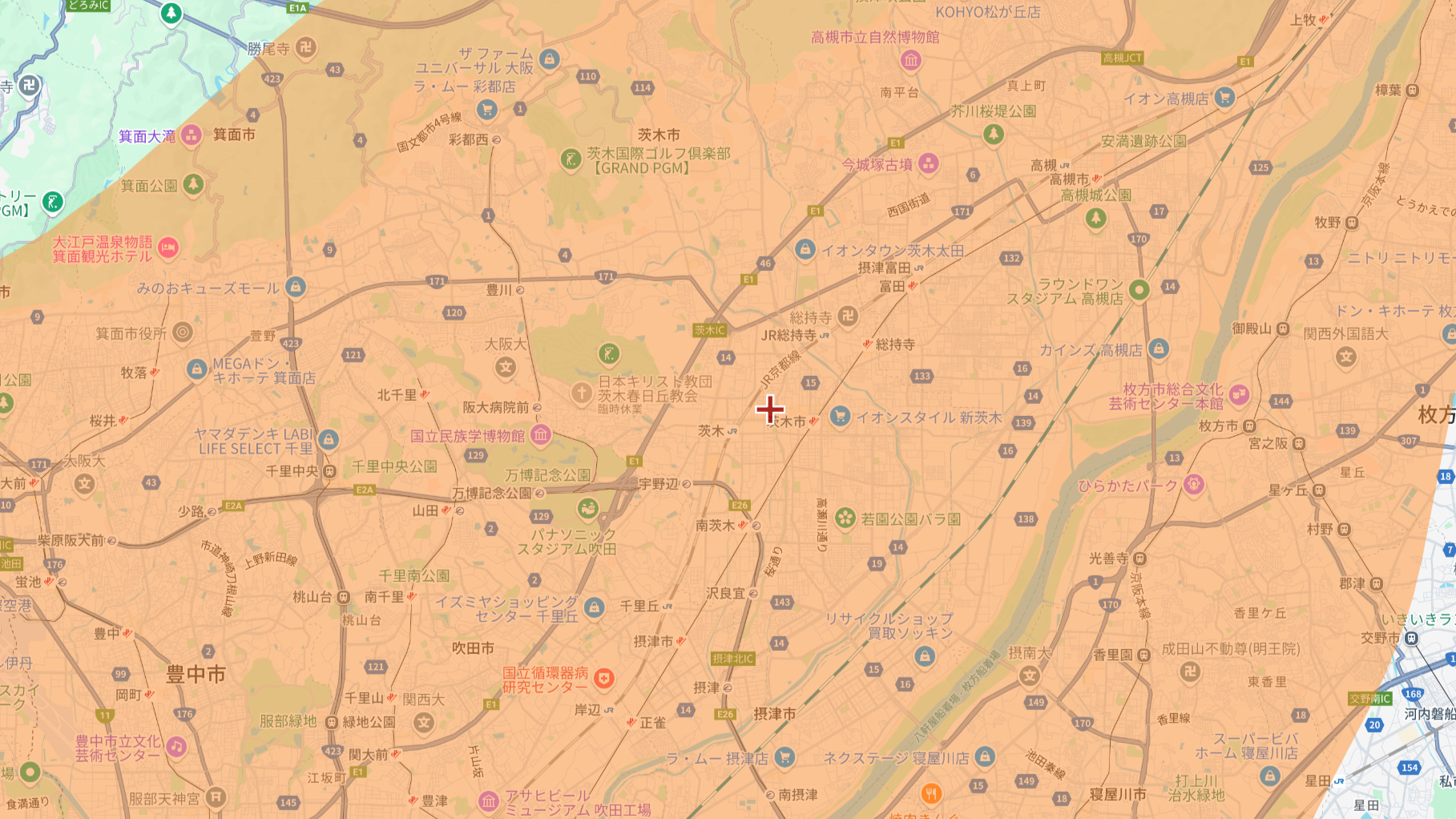 茨木市の電波事情